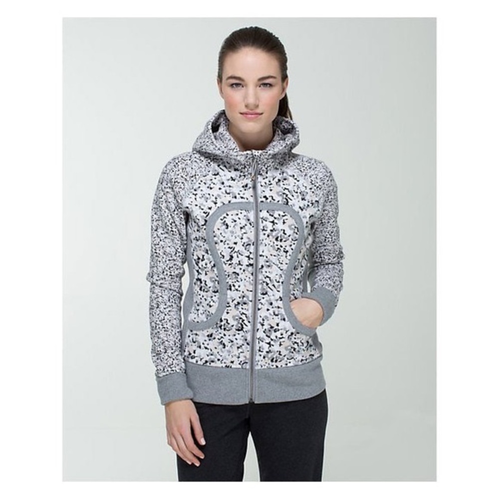 Lululemon animal print Scuba jacket size 2